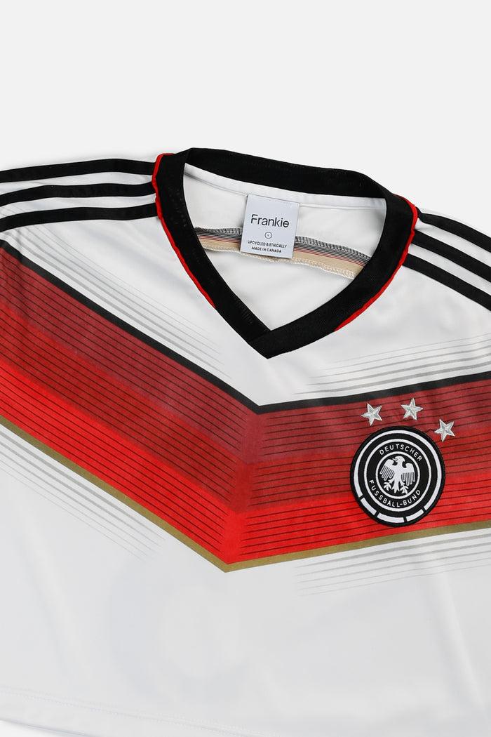 Frankie Rework Crop Germany Soccer Jersey - L