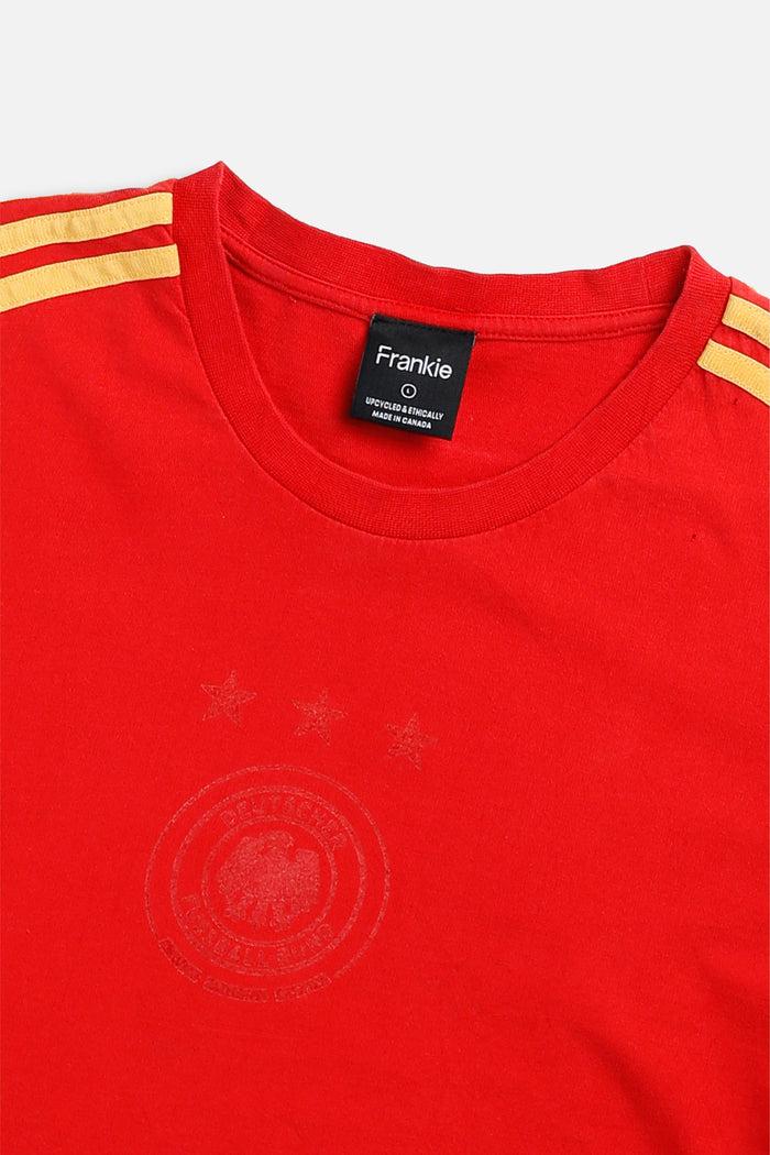Frankie Rework Crop Germany Soccer Tee - L