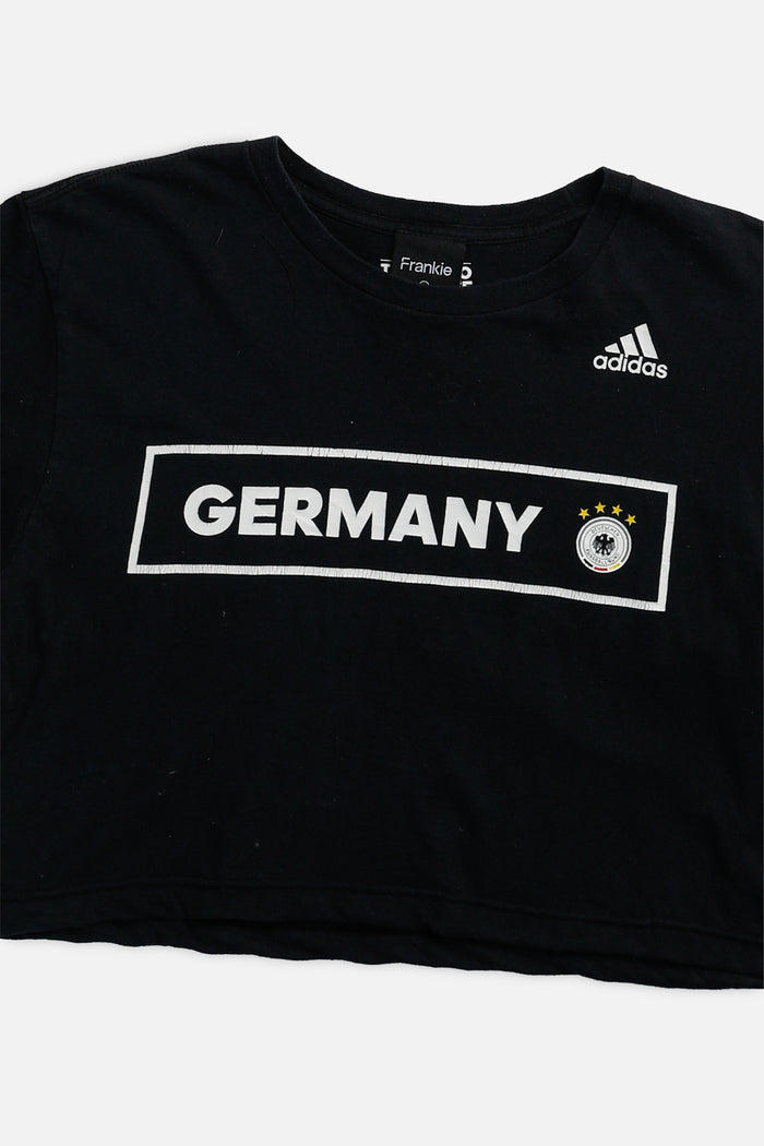 Frankie Rework Crop Germany Soccer Tee - M