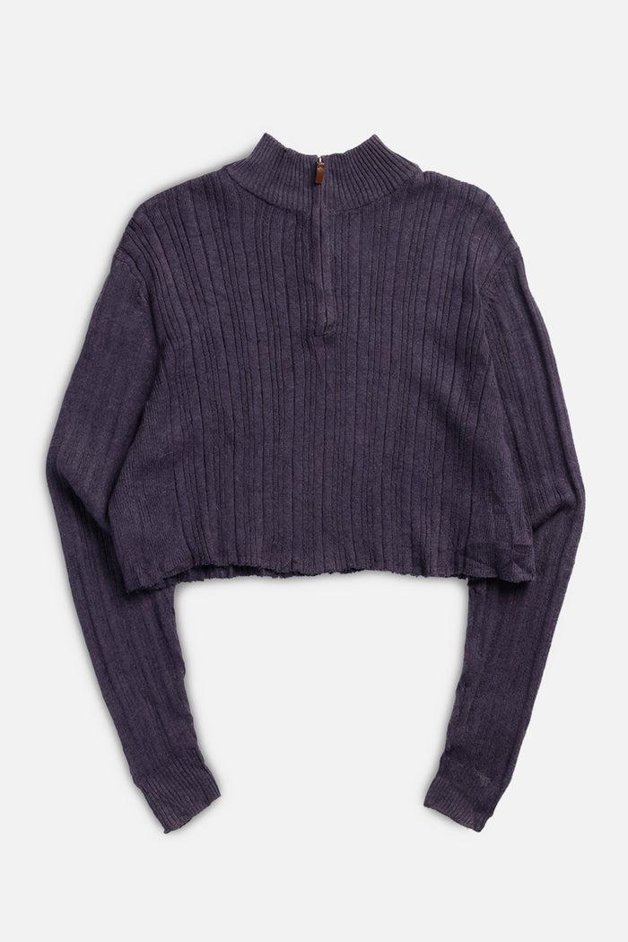 frankie Rework Crop Knit Sweater - L
