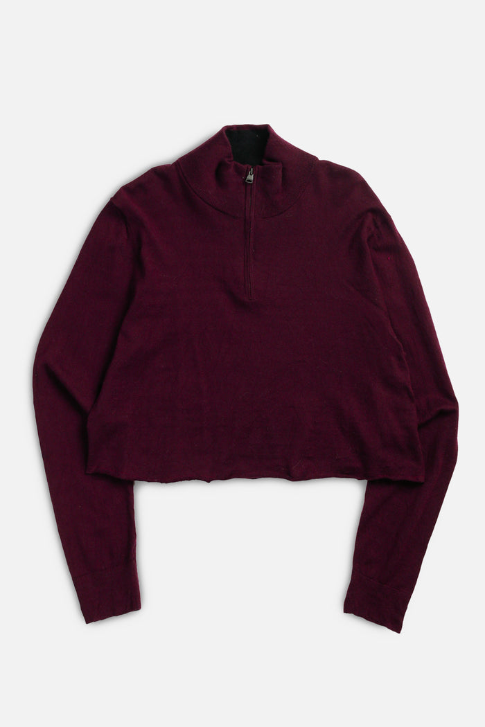 frankie Rework Crop Knit Sweater - L