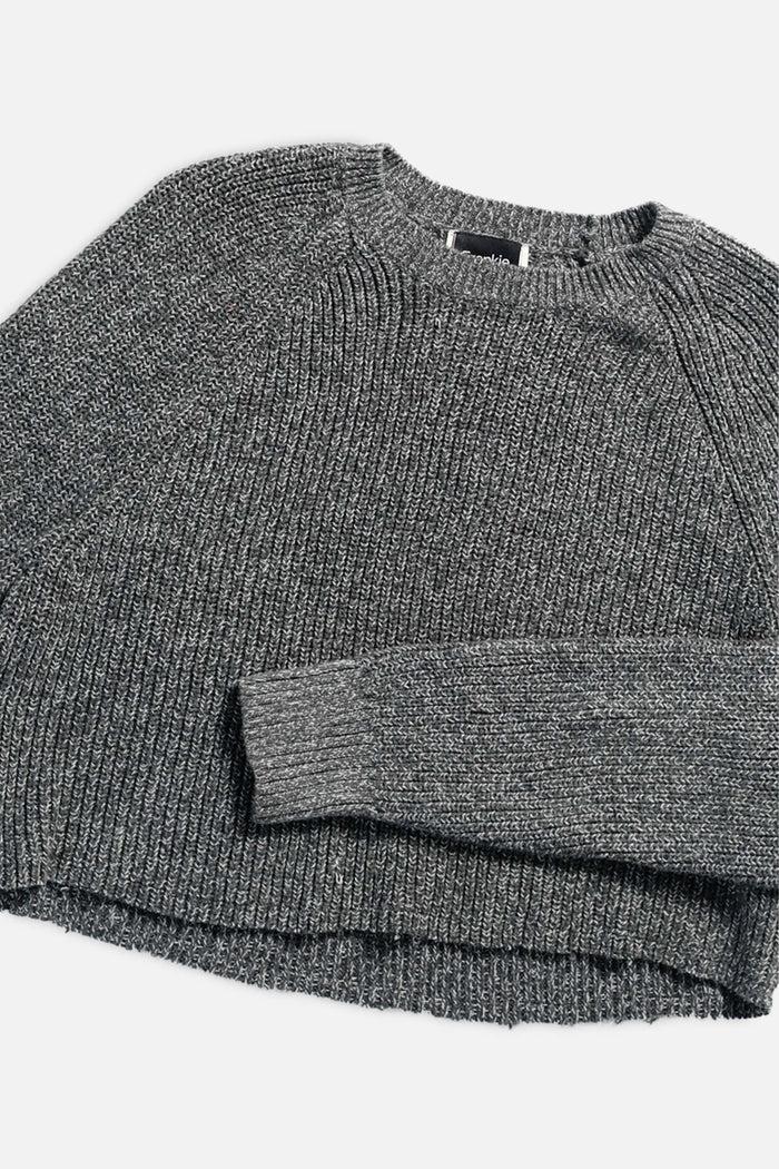 Frankie Rework Crop Knit Sweater - L