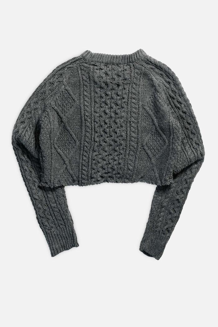 Frankie Rework Crop Knit Sweater - L