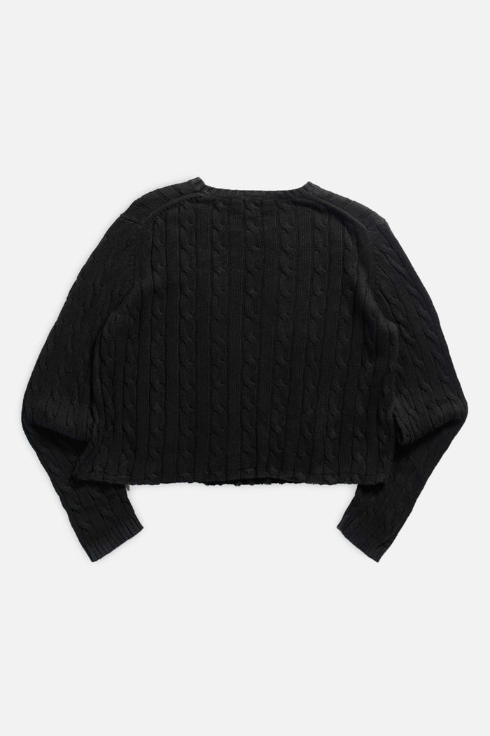 Frankie Rework Crop Knit Sweater - L