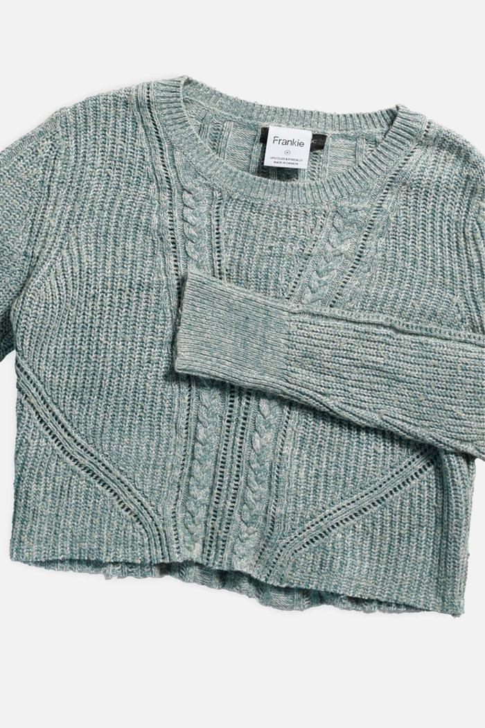Frankie Rework Crop Knit Sweater - M