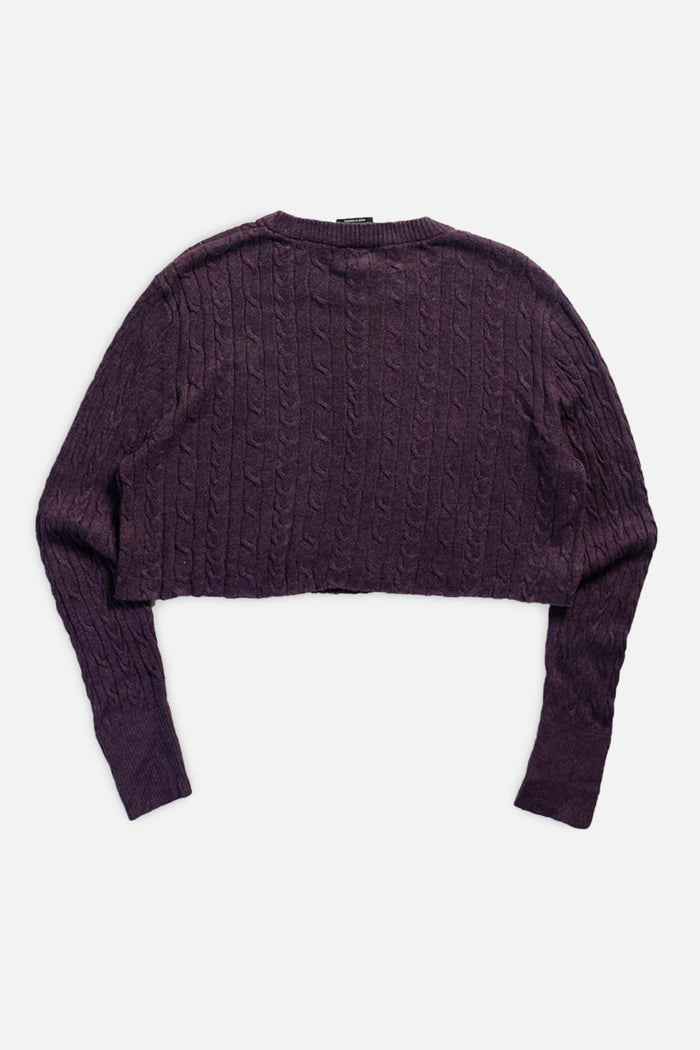 Frankie Rework Crop Knit Sweater - M