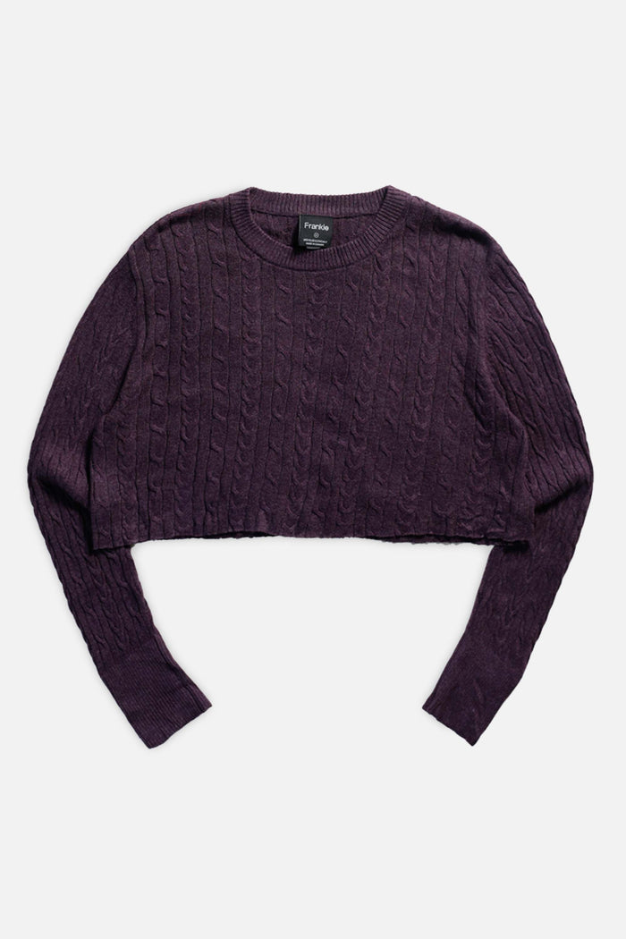 frankie Rework Crop Knit Sweater - M