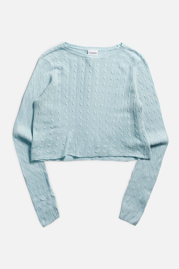 frankie Rework Crop Knit Sweater - M