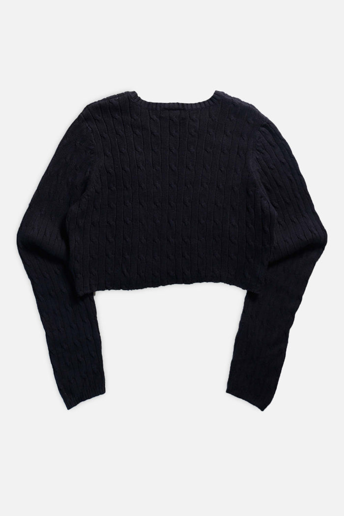 Frankie Rework Crop Knit Sweater - S