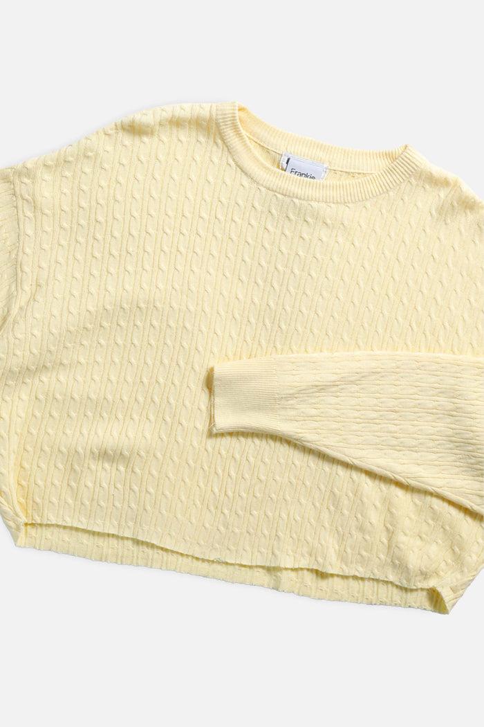 Frankie Rework Crop Knit Sweater - S XXL