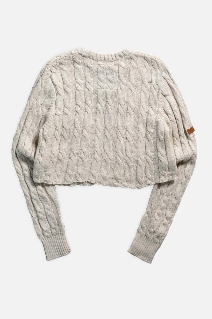 Frankie Rework Crop Knit Sweater - XL