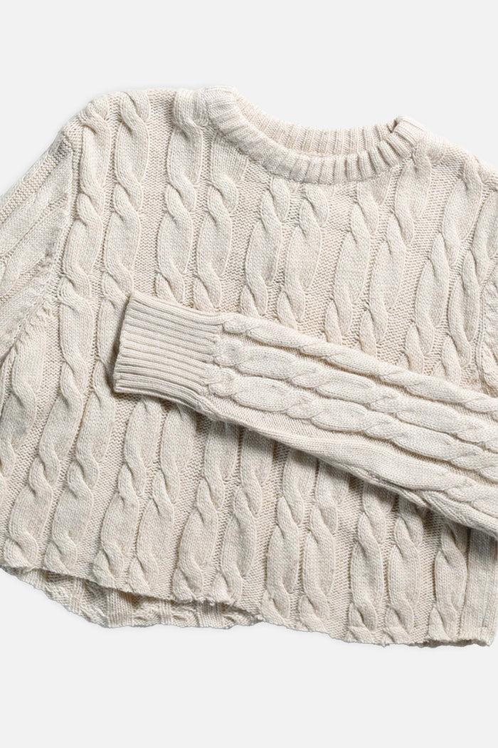 Frankie Rework Crop Knit Sweater - XL