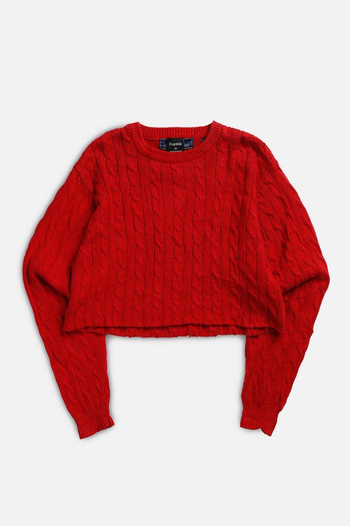 frankie Rework Crop Knit Sweater - XL