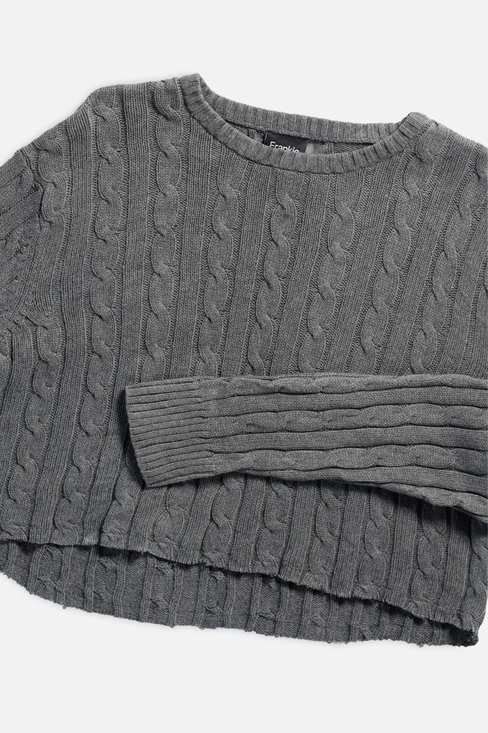 Frankie Rework Crop Knit Sweater - XL