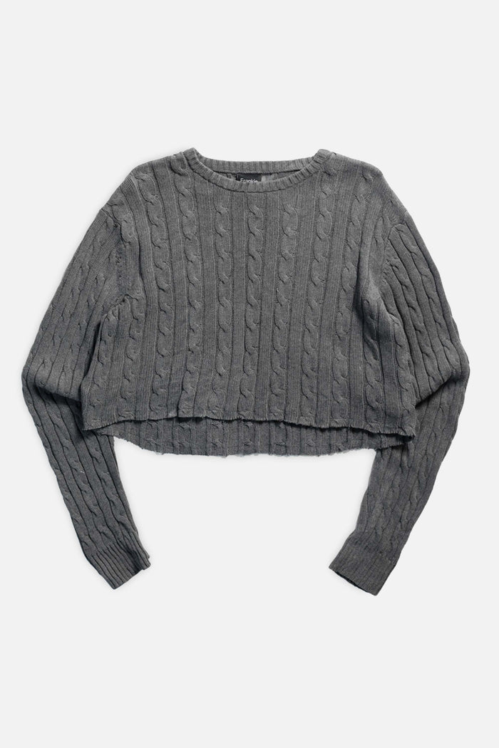 frankie Rework Crop Knit Sweater - XL