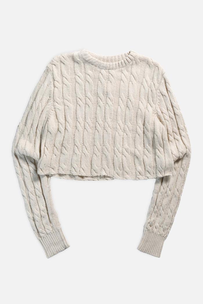 frankie Rework Crop Knit Sweater - XL