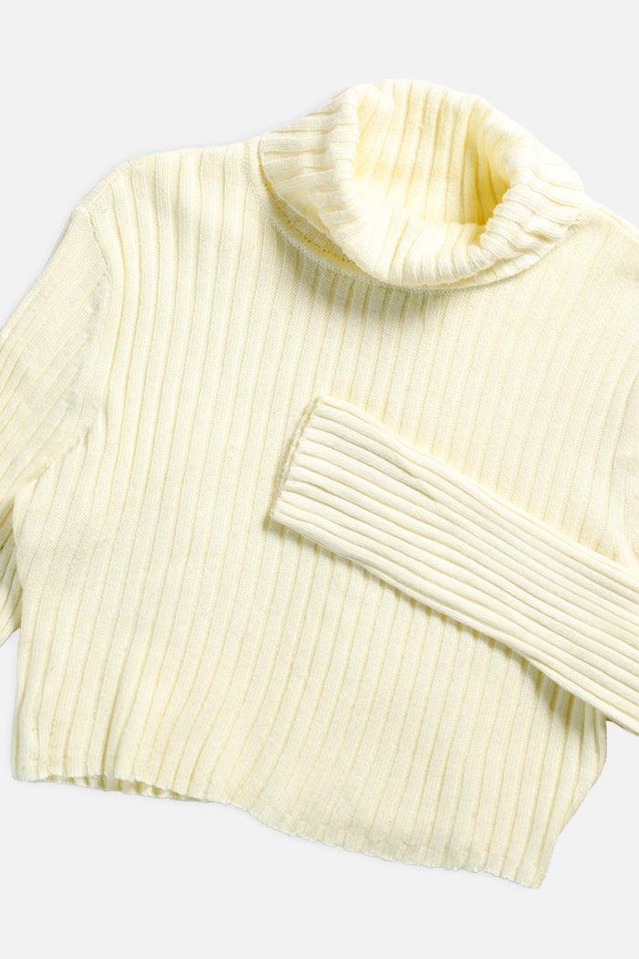 Frankie Rework Crop Knit Sweater - XS