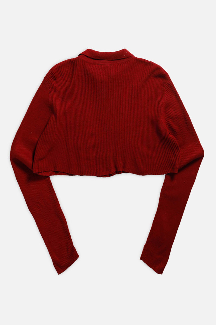 Frankie Rework Crop Knit Sweater - XS