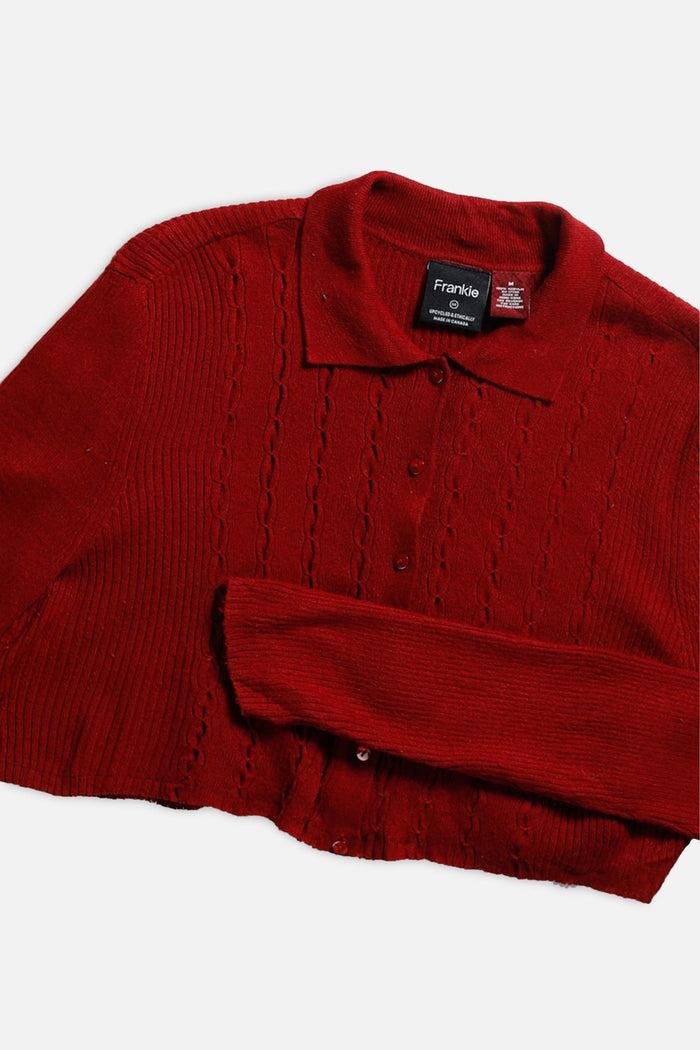Frankie Rework Crop Knit Sweater - XS