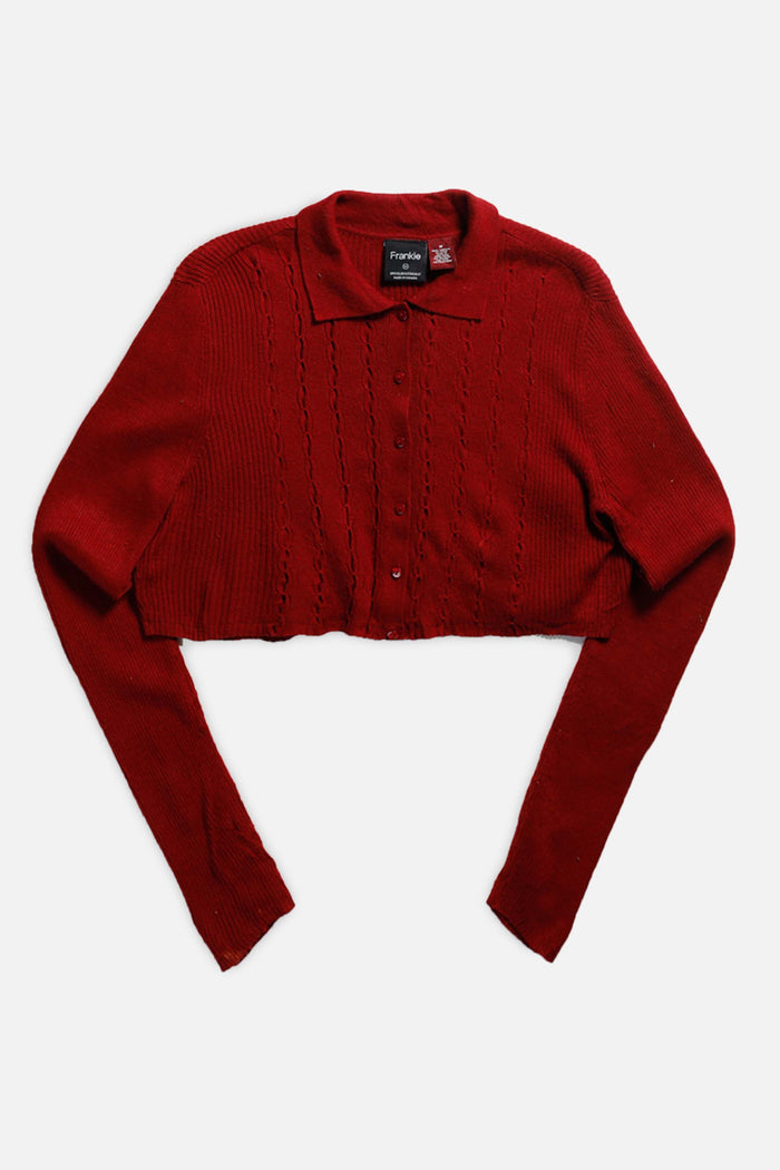 frankie Rework Crop Knit Sweater - XS