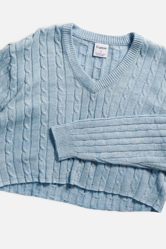 Frankie Rework Crop Knit Sweater - XXL