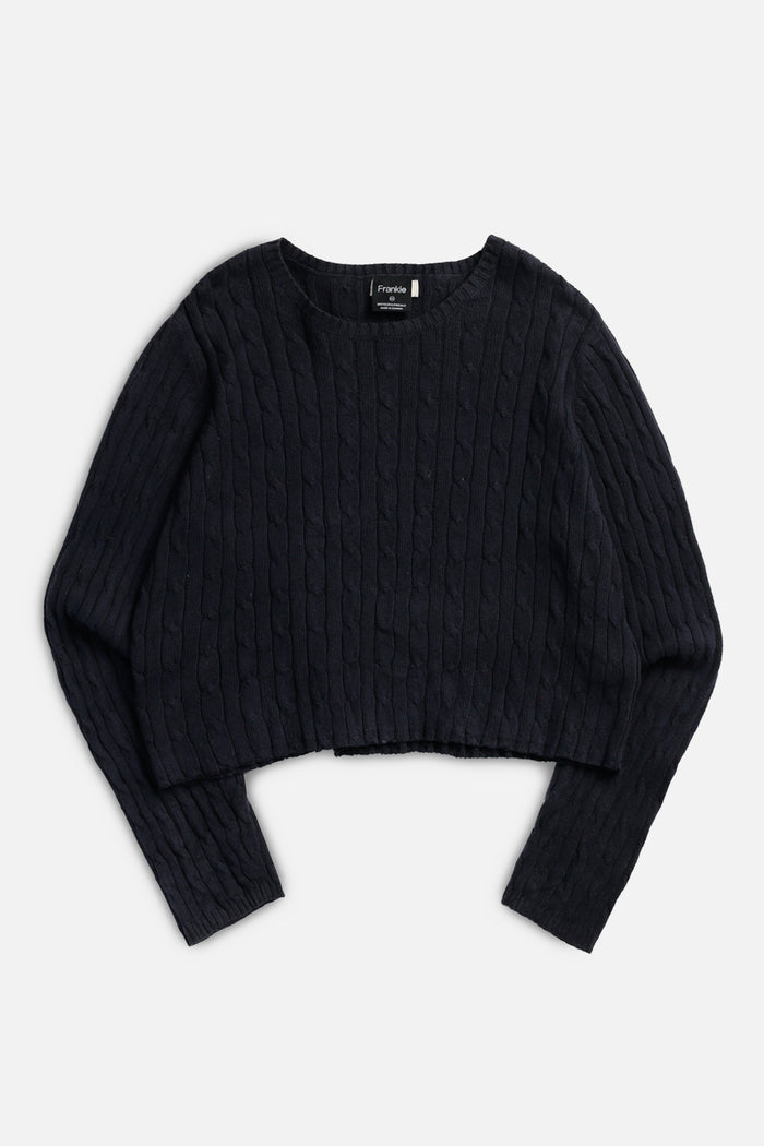 frankie Rework Crop Knit Sweater - XXL