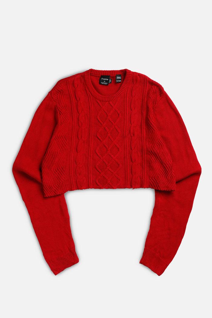 frankie Rework Crop Knit Sweater - XXL