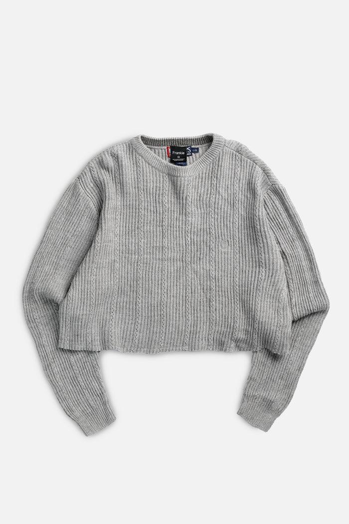 frankie Rework Crop Knit Sweater - XXL