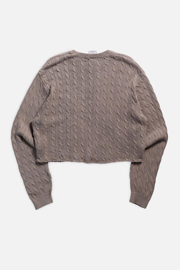 Frankie Rework Crop Knit Sweater - XXL