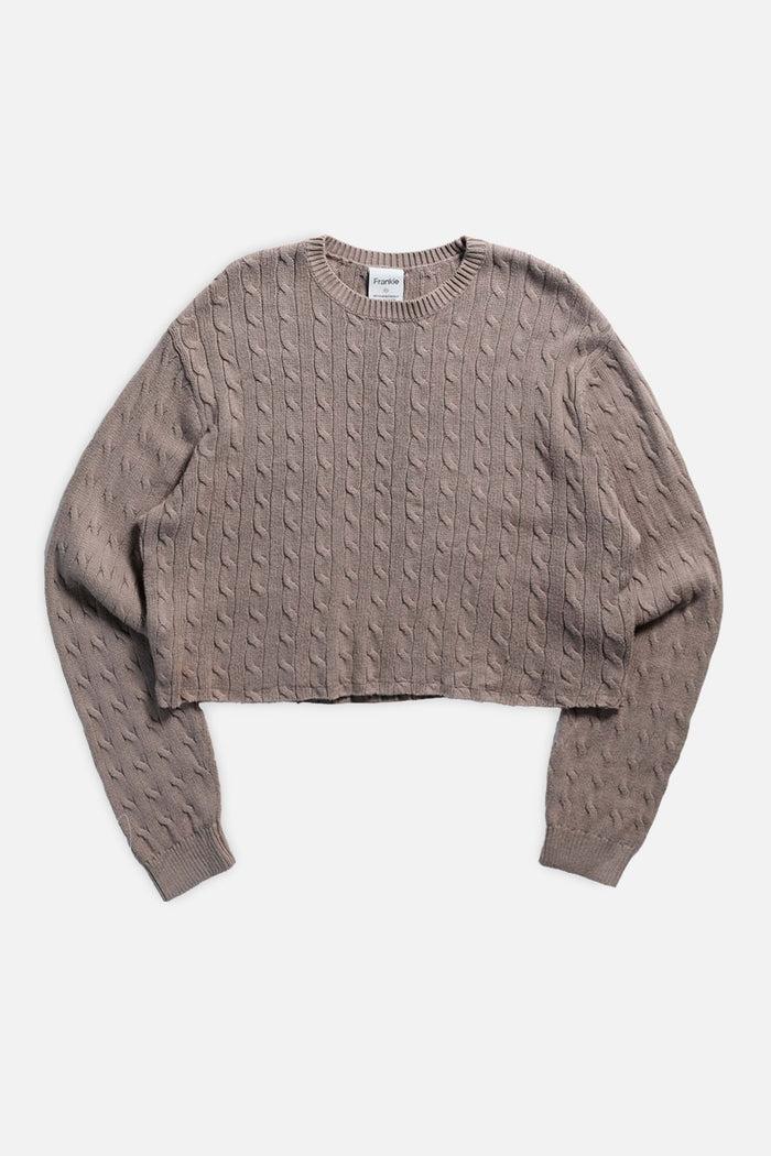 frankie Rework Crop Knit Sweater - XXL