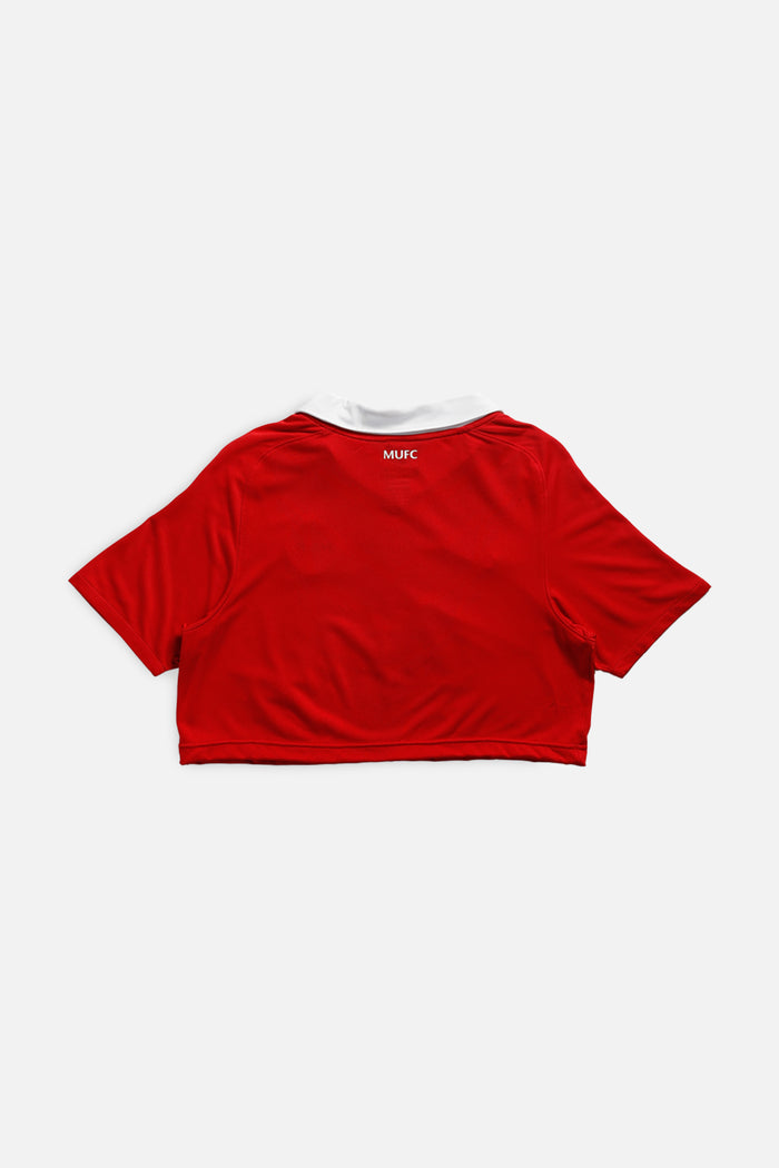 Frankie Rework Crop Manchester Soccer Jersey - S