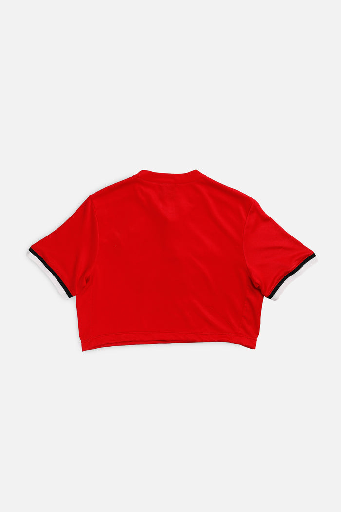 Frankie Rework Crop Manchester Soccer Jersey - S