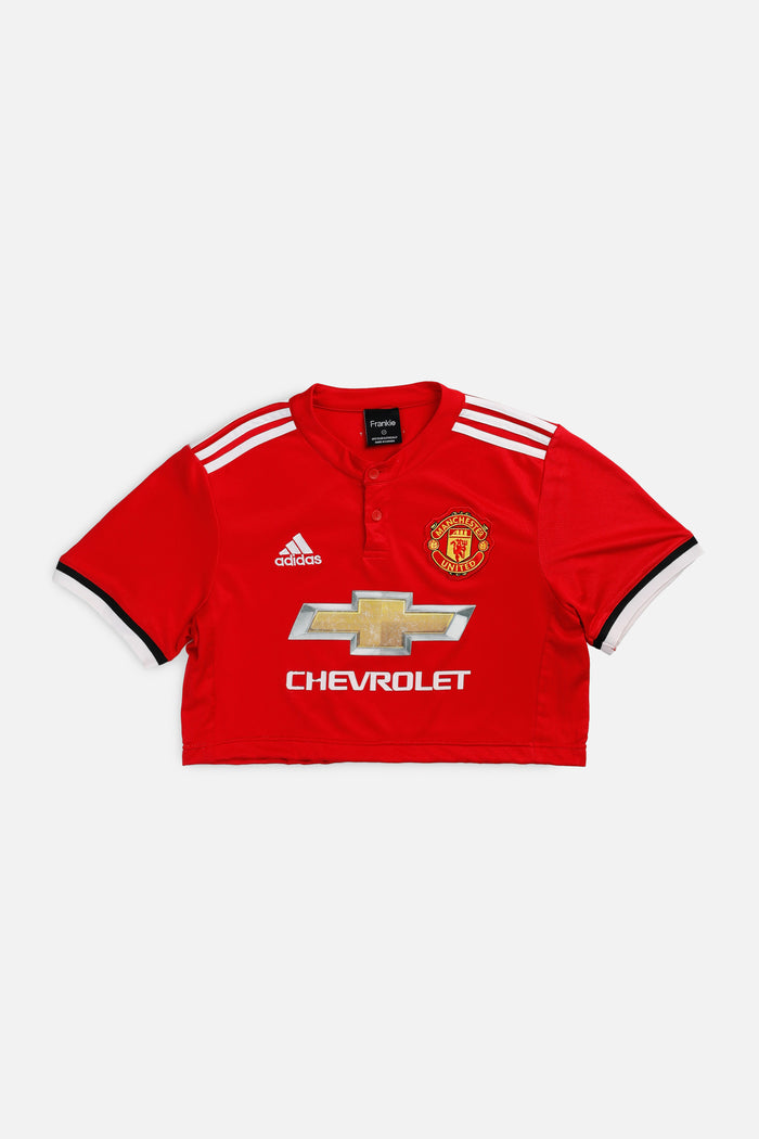 frankie Rework Crop Manchester Soccer Jersey - S