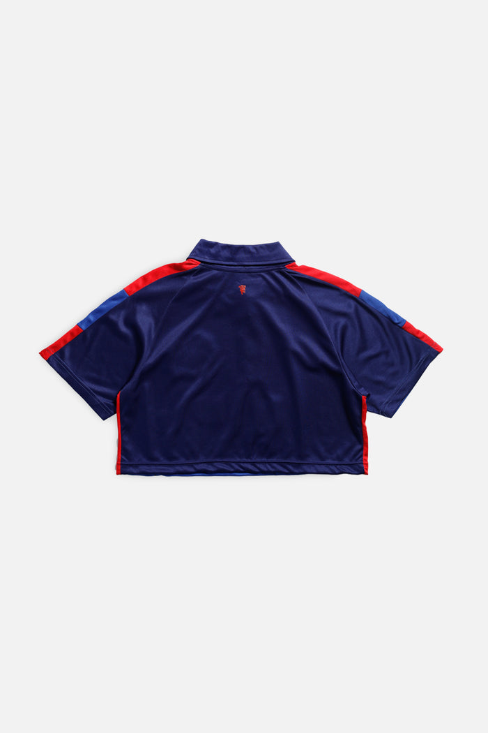 Frankie Rework Crop Manchester Soccer Jersey - S