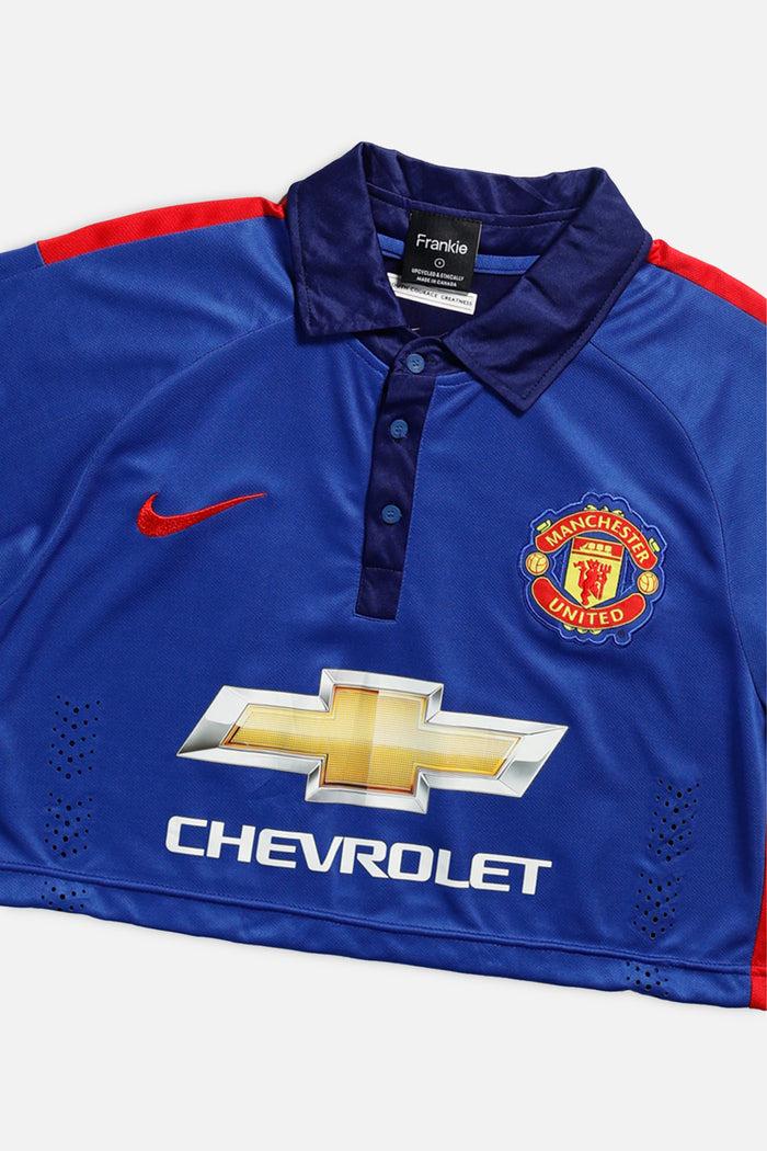 Frankie Rework Crop Manchester Soccer Jersey - S