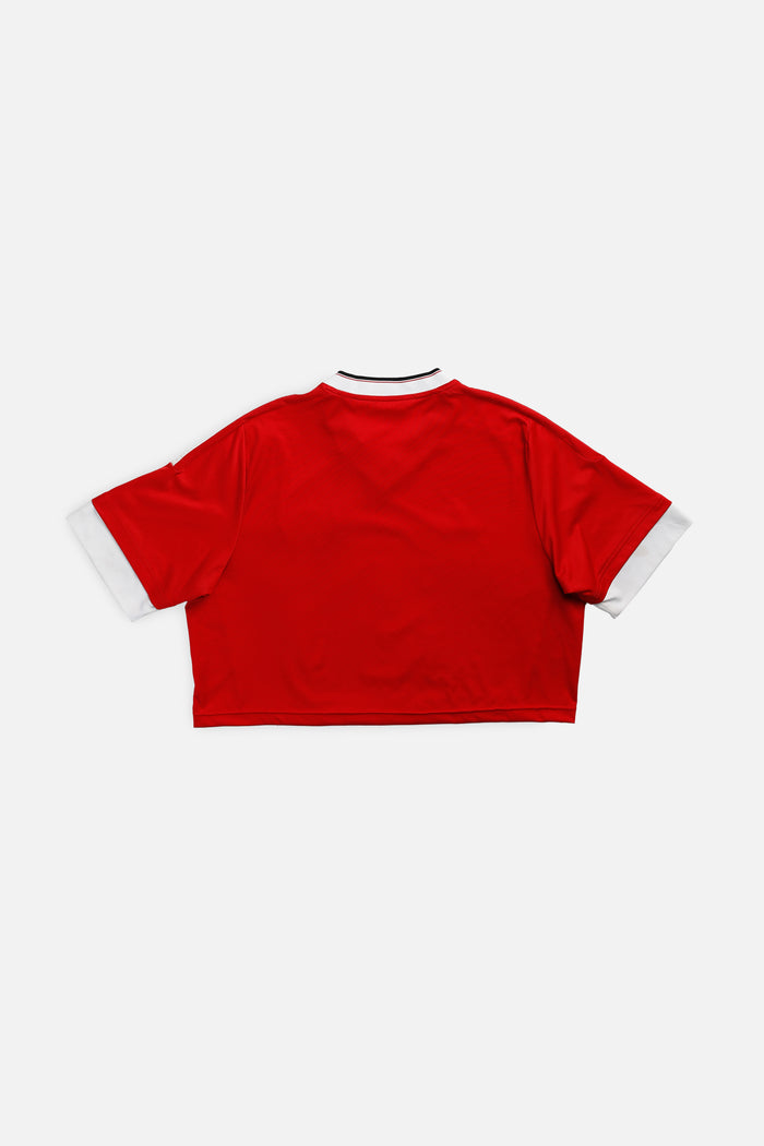 Frankie Rework Crop Manchester Soccer Jersey - XL