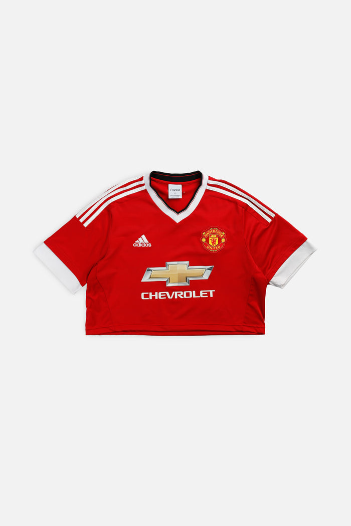 frankie Rework Crop Manchester Soccer Jersey - XL