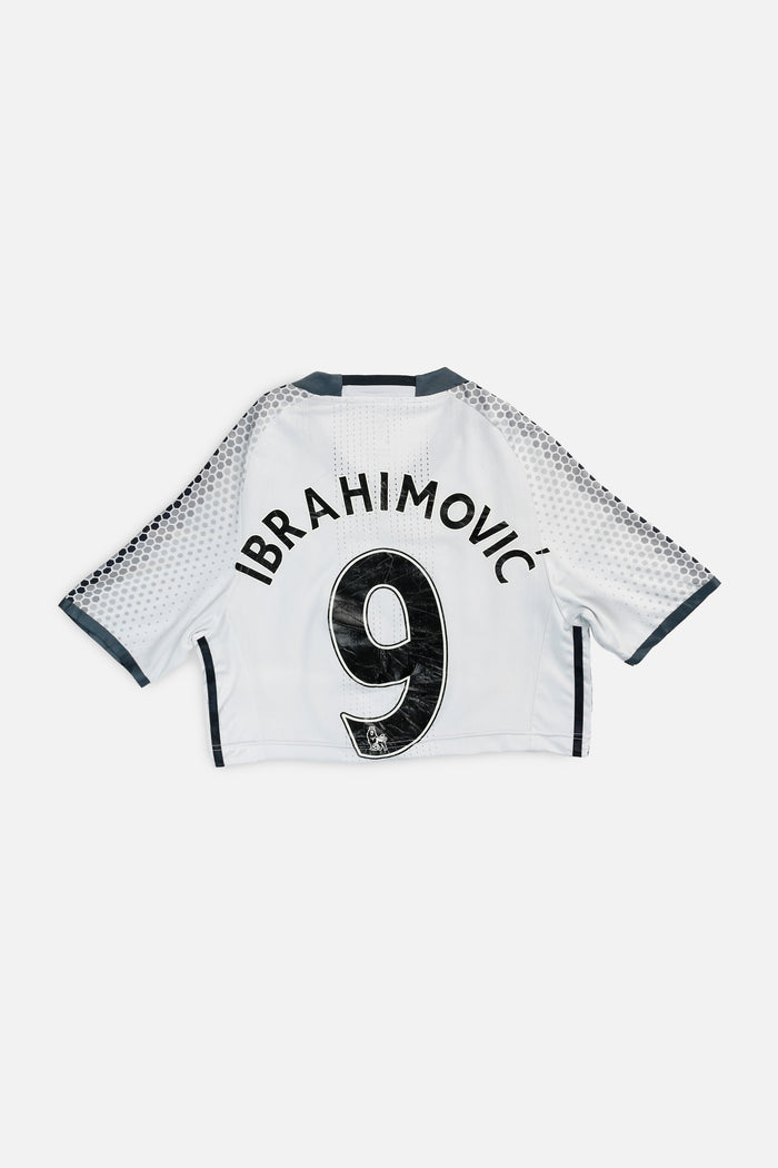 Frankie Rework Crop Manchester Soccer Jersey - XS