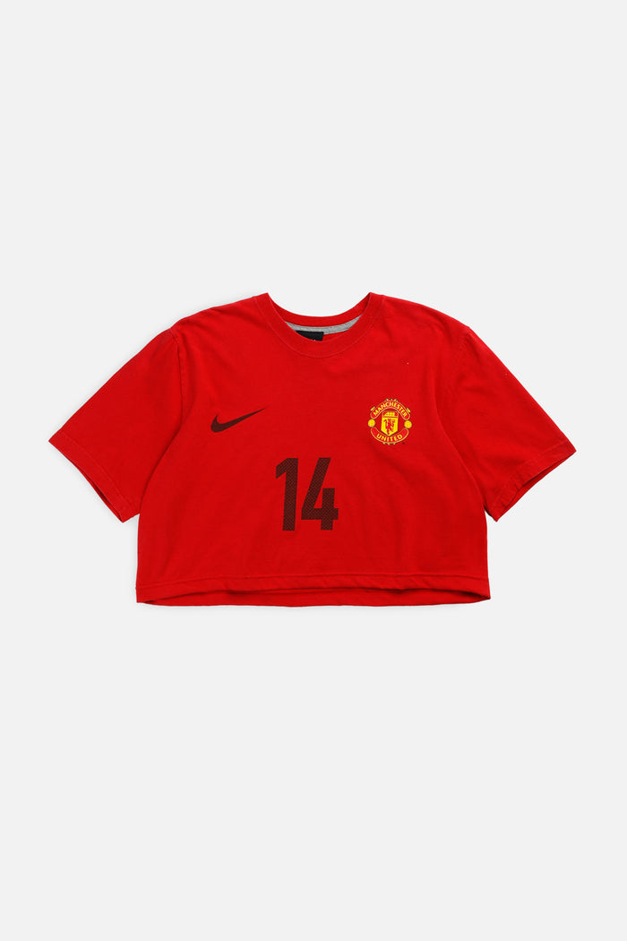 frankie Rework Crop Manchester Soccer Tee - M