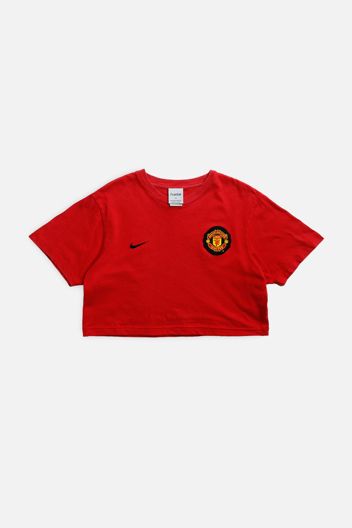 frankie Rework Crop Manchester Soccer Tee - M