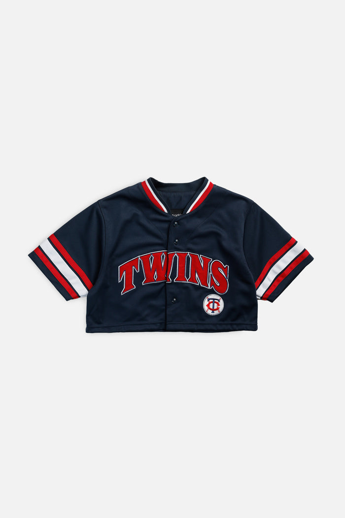 frankie Rework Crop Minnesota Twins MLB Jersey - S