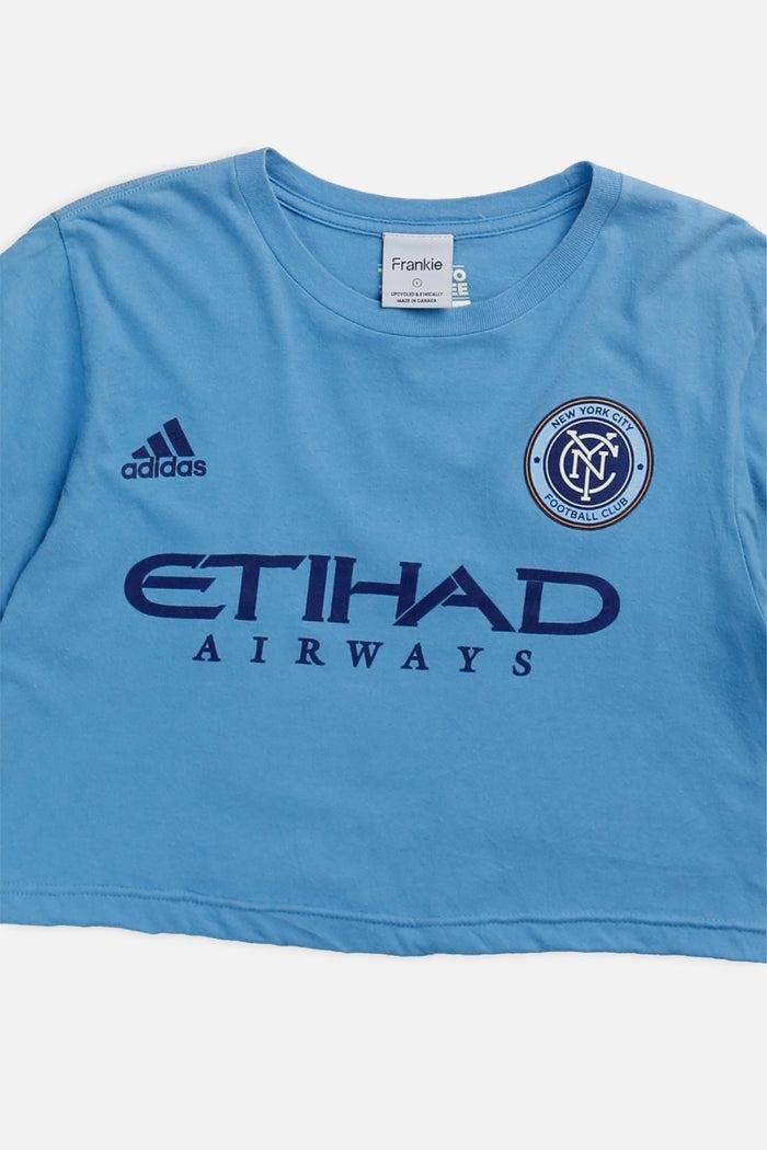 Frankie Rework Crop New York Soccer Tee - S