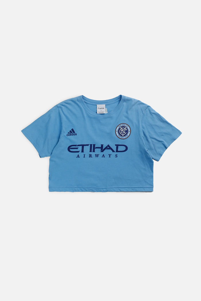 frankie Rework Crop New York Soccer Tee - S