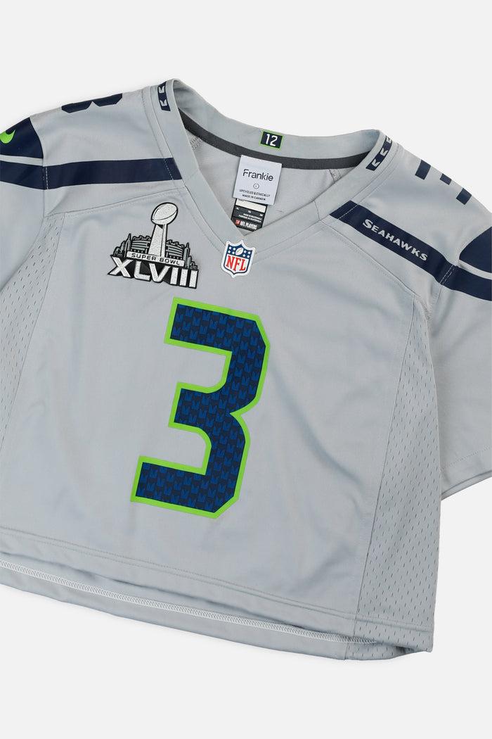 Frankie Rework Crop Seattle Seahawks NFL Jersey - L