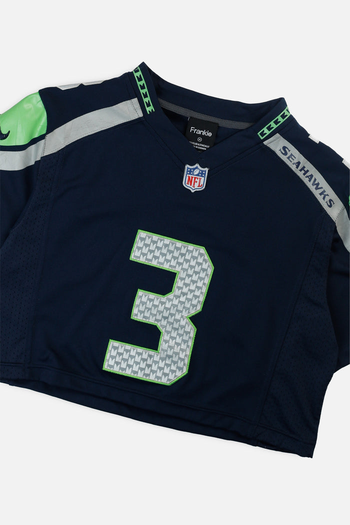 Frankie Rework Crop Seattle Seahawks NFL Jersey - M