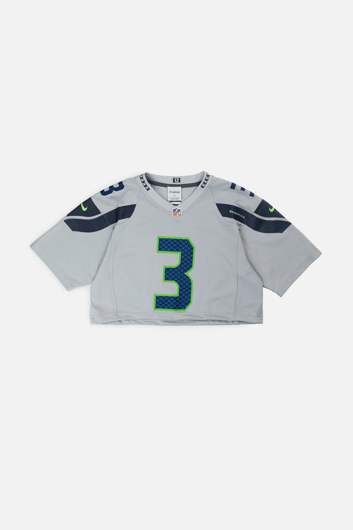 frankie Rework Crop Seattle Seahawks NFL Jersey - S