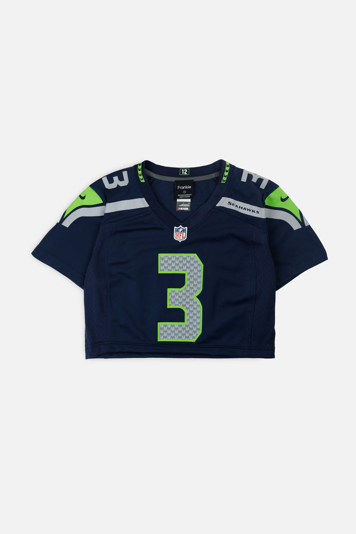 frankie Rework Crop Seattle Seahawks NFL Jersey - S