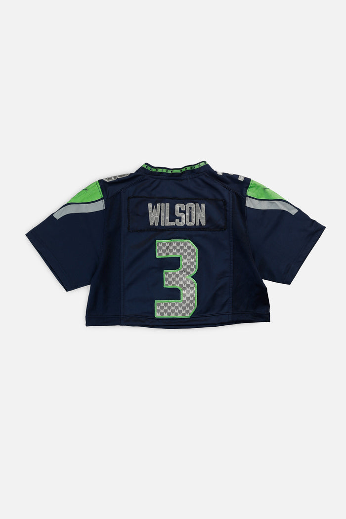 Frankie Rework Crop Seattle Seahawks NFL Jersey - XS