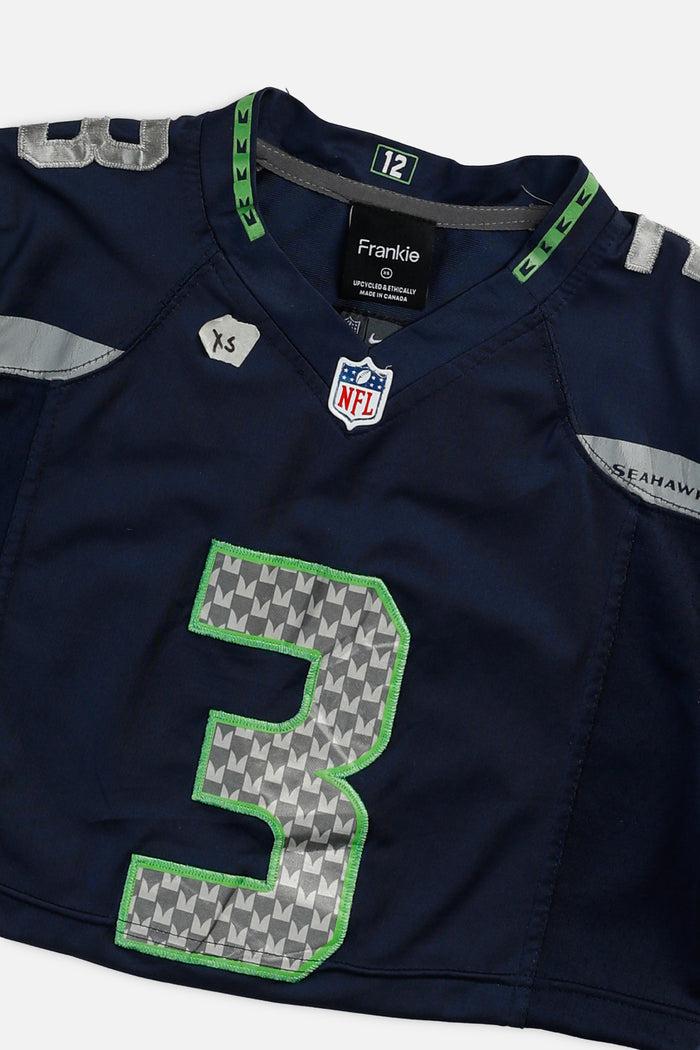 Frankie Rework Crop Seattle Seahawks NFL Jersey - XS