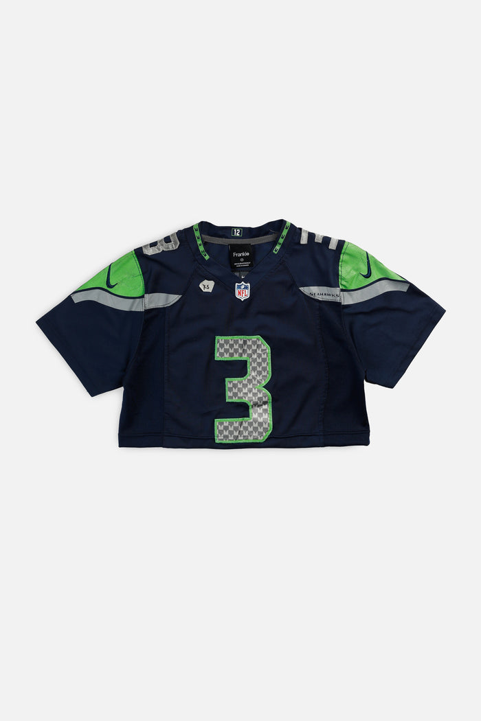 frankie Rework Crop Seattle Seahawks NFL Jersey - XS